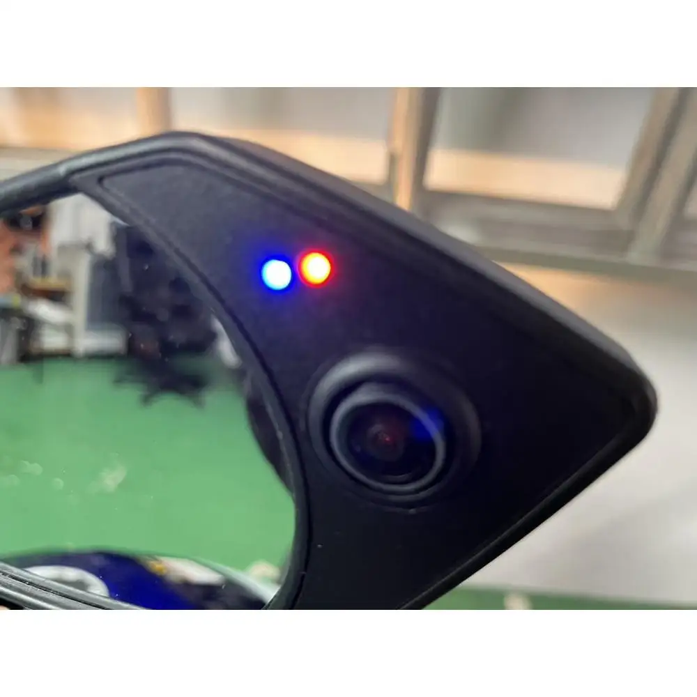 世界初　日米特許取得　熱収縮チューブ付バイク用バックミラー型前後ドライブレコーダー