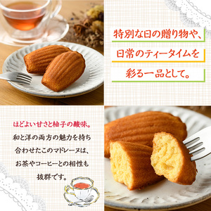 柚子マドレーヌ(30g×6個) おやつ ゆず 柚子 スイーツ 個包装 洋菓子 お菓子 お茶菓子 お茶請け 手土産 【TT009】【一般社団法人ツーリズム高千穂郷】