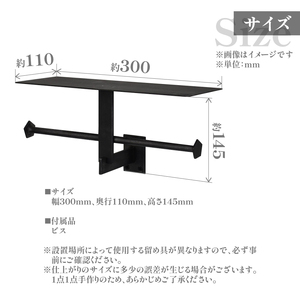 HITTITEの トイレットペーパーホルダー Hinohikari A -ヒノヒカリ- 063-49-BK