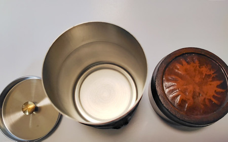 竹塗漆器　茶筒　竹塗工房 鈴木