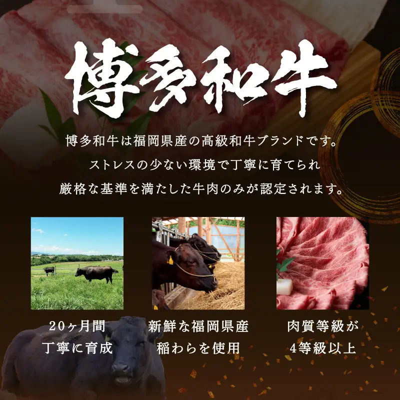 【厳選部位】【A4～A5】博多和牛サーロインしゃぶしゃぶすき焼き用1kg（500g×2p）【014-0046】
