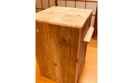 金山杉 スツール 四角(2) 家具 インテリア 機能性 椅子  F4B-0576
