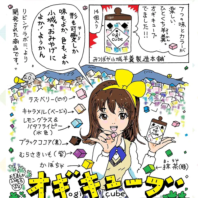 OGI CUBE(おぎキューブ) 2パックセット みつばや 羊羹 和菓子 小城羊羹 A065-015