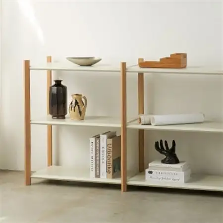 【Fulcrum】Baguette shelf シェルフ/3段×2列(ホワイト)_雑貨・日用品  家具・インテリア _【1602676】