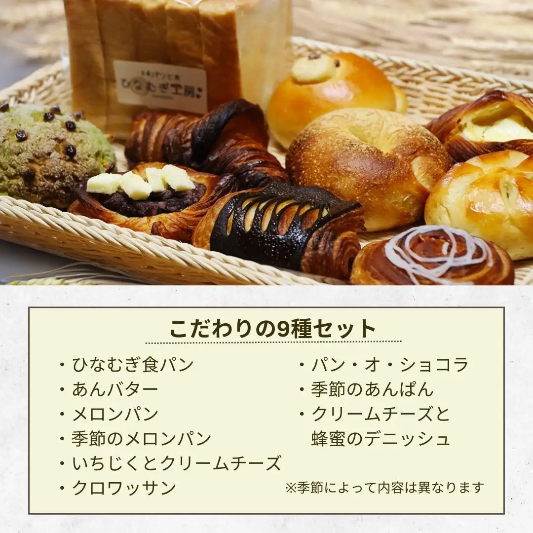 HM001 店主おまかせパンの詰め合わせセット9種 