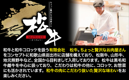 揚げずにチンするコロッケ 天空和牛コロッケ 15個《30日以内に出荷予定(土日祝除く)》有限会社松牛 和歌山県 紀の川市 熊野牛 紀の川天空和牛 惣菜 おかず 冷凍