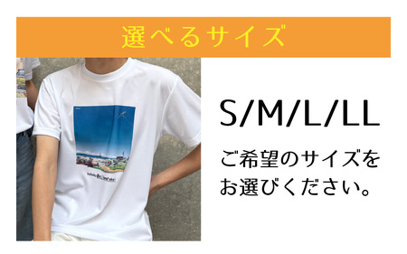 かほくの身近な風景スケッチTシャツ『浜辺』1枚 LLサイズ [AD008-4]