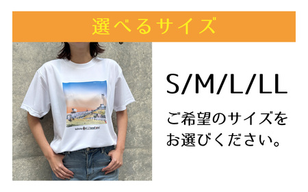 かほくの身近な風景スケッチTシャツ『旧白尾灯台』1枚 Lサイズ [AD009-3]
