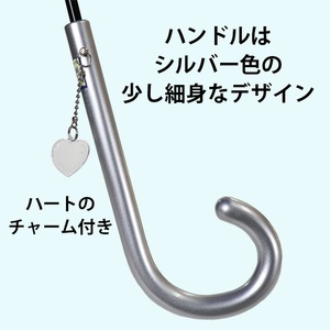 晴雨兼用傘 レディース 長傘 大きめ マルチ花ボーダー ワンタッチジャンプ 165204 ネイビー ／ まちづくり観光振興機構 UV防止加工 紫外線対策 全天候型 奈良県 田原本町