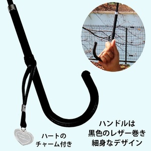 晴雨兼用傘 レディース 長傘 大きめ シャンデリア プリント 手開き 165207 ブラック ／ まちづくり観光振興機構 UV防止加工 紫外線対策 全天候型 奈良県 田原本町