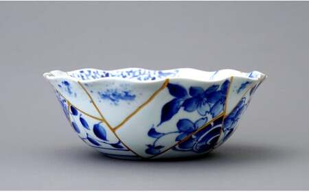 有田焼 金継手陶片紋 大鉢 職人舎  【伝統工芸士・いしはら陶工舎 石原豊孝】食器 器 うつわ 大皿 伝統工芸 陶片 金継ぎ 金彩 手描き 工業組合 A120-35