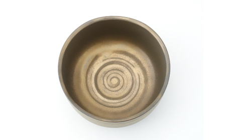 【波佐見焼】Folk Design 野点抹茶碗 金泥釉 1点【玉有】[IE54]
