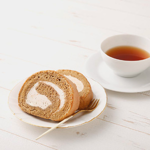 【2ヶ月定期便】ボヌール特製 オアシスカフェロール 1本 約440g ロールケーキ ケーキ スイーツ コーヒー 珈琲 洋菓子 お菓子 おやつ 冷凍