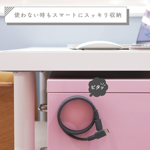 MOTTERU(モッテル) マグネットケーブル PD240W対応 USB-C to USB-C 磁力でまとまる 急速充電 データ転送 1m 全3色 2年保証 (MOT-MGCC100) スモーキーブラック 【 神奈川県 海老名市 スマホケーブル 充電ケーブル タイプC ガジェット】