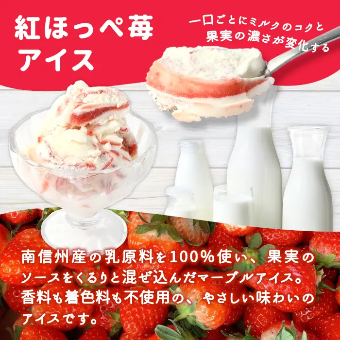 2026年7月1日～寄付金額変更★〈スピード発送〉バニラアイス＆紅ほっぺいちごアイス 7個入り アイスクリーム アイス ソフトクリーム