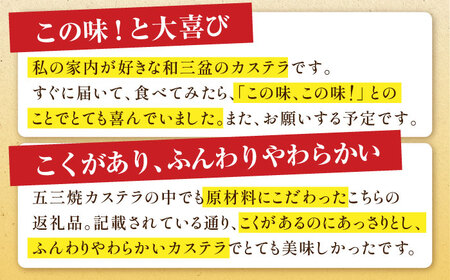 【濃厚で上品な甘み】和三盆糖 長崎五三焼かすてら 1.0号×2本 (職人手焼・底ザラメ) / カステラ 長崎カステラ ギフト / 南島原市 / 株式会社須崎屋[SCA020]