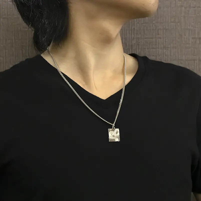 ヘビ 蛇 ペンダントトップ スネーク プレート ネックレス ダイヤ 喜平 ダイヤモンド 0.005ct ペンダント 大ぶり シルバー sv925 干支 巳年 ジュエリー シンプル 記念日 誕生日 人気 普段使い 贈り物 241017sh202dsm SWAA235