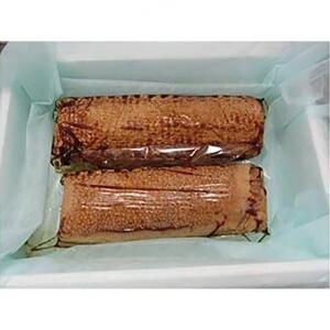 お肉屋さんの手造りバラ焼豚　ブロック約600g×2本