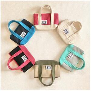 ミニミニポーチ　グレー×ラムネ