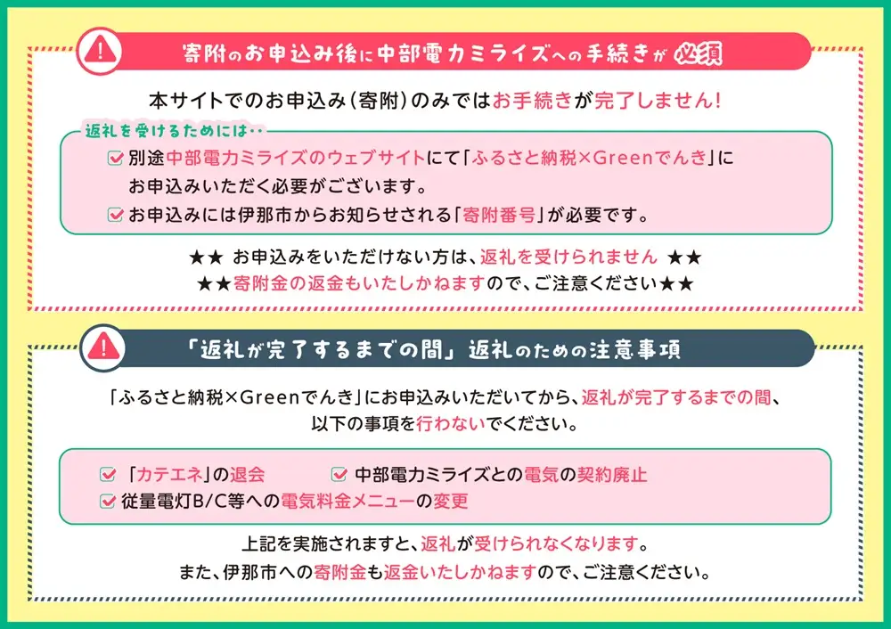7/21以降　受付一時停止【100-09】伊那市産CO２フリー電気（100,000円）（注：お申込み前に申込条件を必ずご確認ください）