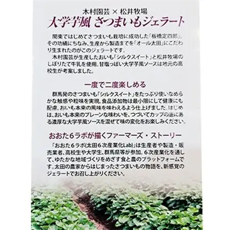 群馬県太田市産!さつまいもジェラート　80ml×6個セット_菓子・スイーツ アイス・ジェラート  _【配送不可地域：離島】【1587735】