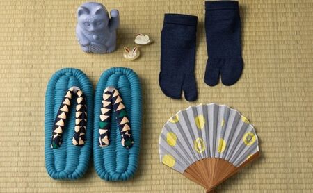 布ぞうり MERI 八つ橋　布草履 室内履き 健康 洗える 墨田区 L：26cm