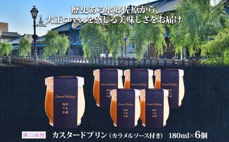 明治大正の面影ある町・佐原発のクラシックスイーツ 茶屋花冠の名物「カスタードプリン」6個 /  / カスタードプリン プリン 濃厚カスタードプリン 本格派 プリンアワード スイーツ お菓子 ぷりん かすたーどぷりん おやつ ギフト プレゼント お取り寄せ 名物 HNK001