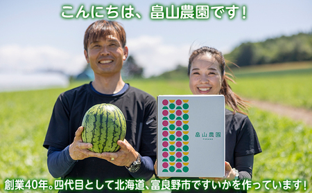 先行予約 富良野産 大玉 スイカ 金色羅皇  2L 7kg 以上×1玉 令和7年産 2026年産 北海道 富良野 ふらの 大玉 すいか 西瓜 果物 くだもの こんじきらおう 黄色 ゴールド 甘い