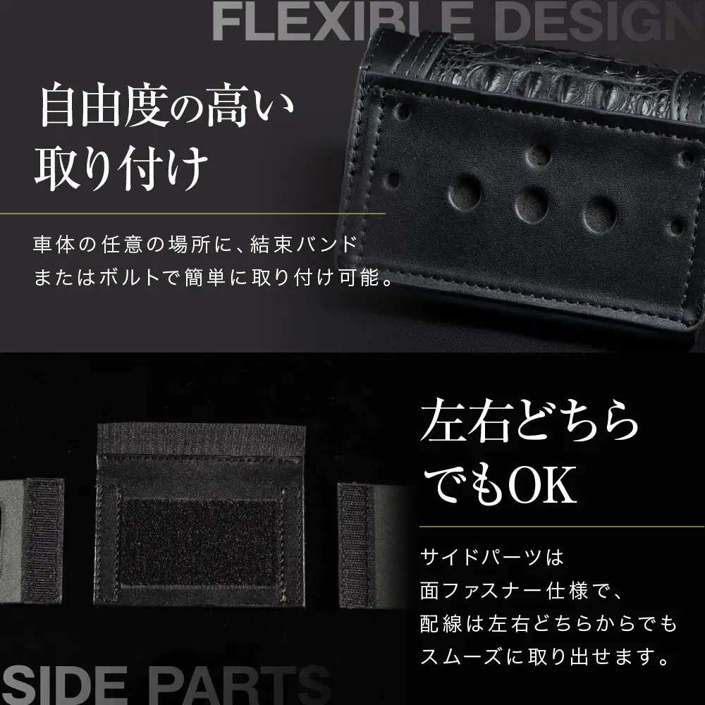 ＜2026年11月以降に完成＞【デグナー】クロコダイルレザー ETCケース [SB-112RCR]｜京都 バイクギア 人気ブランド バイク