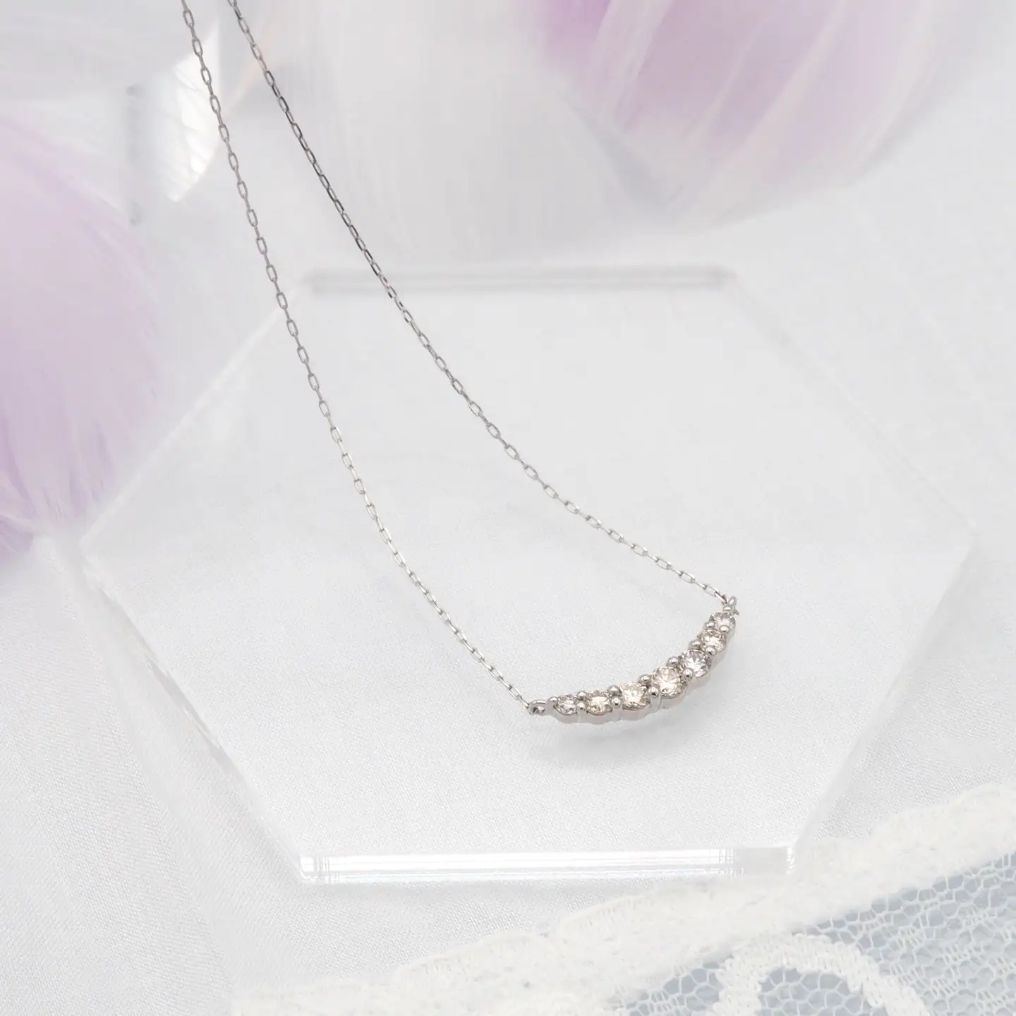 PT900/PT850 0.30ct ダイヤモンド ペンダントネックレス　HH-019722 SWBT003-PT