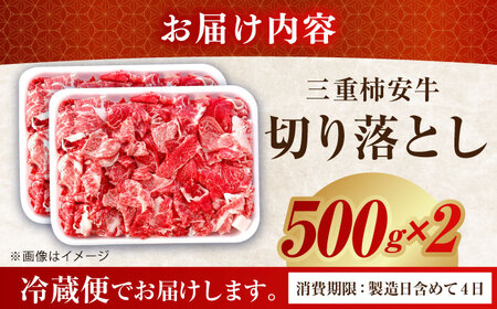 最高級A5等級 柿安牛 牛肉 切り落とし 1kg (500g × 2P)  [AMBW033] / 切落とし