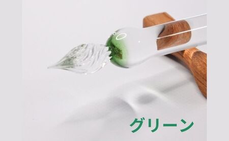 clarto　ガラスペンlavie（アマガエル）　筆記用具 ガラスペン 硝子ペン 手作り ガラス 硝子 かわいい インク 手紙 日記 プレゼント ギフト 墨田区 東京都 ライトブルー