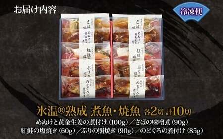 〈山陰大松〉氷温熟成　煮魚・焼魚ギフトセット１０切　ＮＹＧ-10