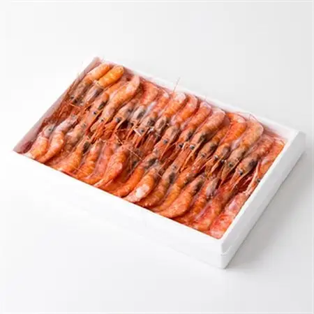 一年でよりおいしい時期のお刺身用甘エビ(船内冷凍)Lサイズ　500g以上　【配送不可地域：離島】【1102653】