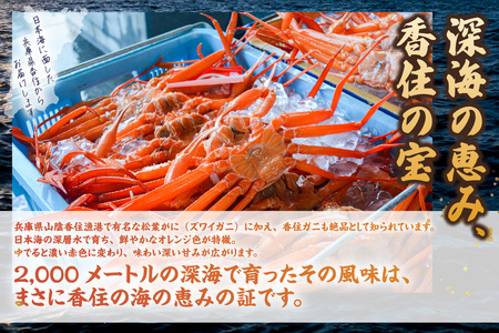 【訳あり】茹で香住ガニ 約1kg（2～4匹）冷蔵 【令和8年9月下旬以降発送予定】 かに カニ 紅ズワイガニ 33-42