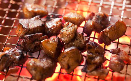 美咲どりの炭火焼（塩） 4袋（約400g） 美咲どり 鶏肉 とりにく 鶏もも肉 もも肉 ムネ肉 お肉 肉 炭火焼 おつまみ 岡山県