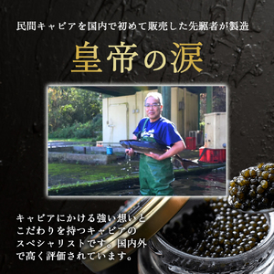 【純国産キャビア】ホワイトスタージョンキャビア 40g（20g×2） 皇帝の涙 国産 チョウザメ キャビア 国産キャビア 魚卵 宮崎県