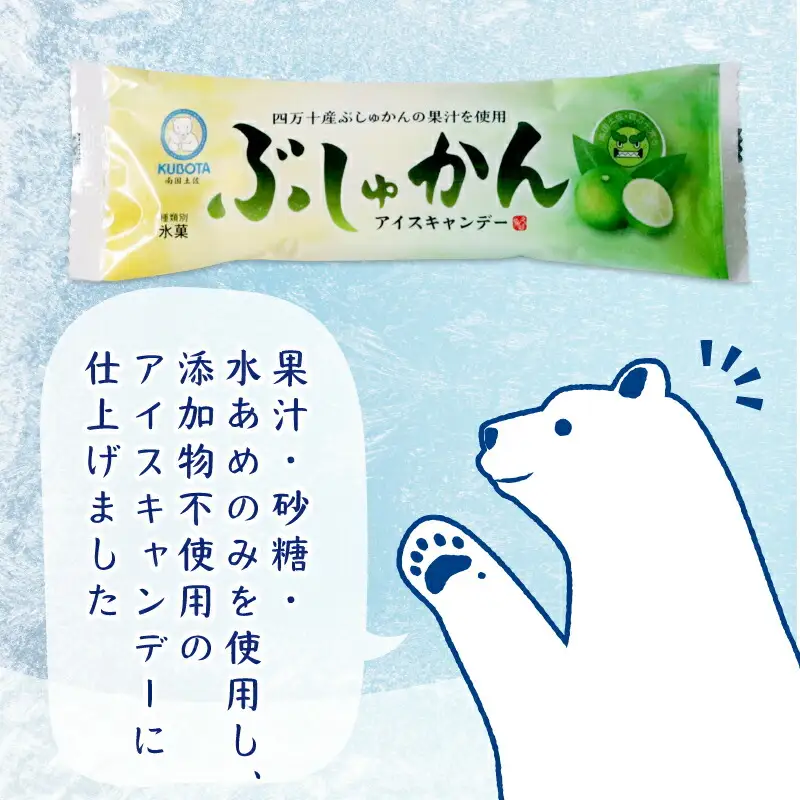【アイス】四万十ぶしゅかん アイスキャンデー 80ml 20本
