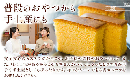 もち麦カステラ 2本 株式会社玉利軒