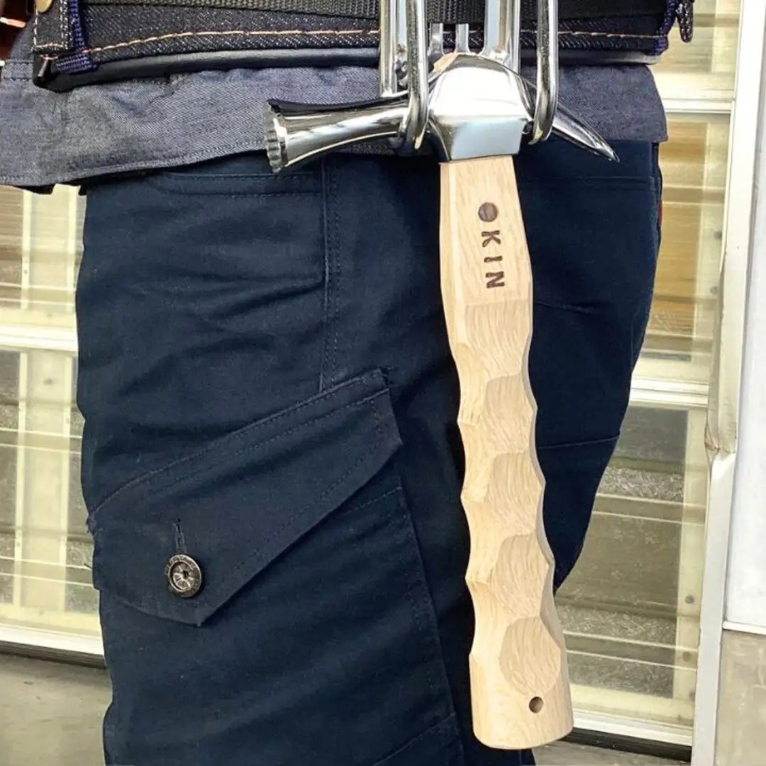 仮枠ハンマー ミラー 止付 小 名栗 ショート 250mm ハンマー シルバー 金槌 とんかち 工具 握りやすい [マルキン印] 【051S008】