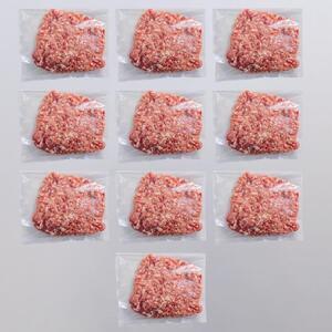 山口県産豚挽肉500ｇ×10パック小分けセット│携帯の電波も届かない環境で育った旨みたっぷりのハイポー豚
