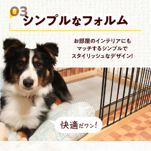 犬用ステンレス製トイレトレイ（段付きタイプ・ワイドサイズ）［068N02］