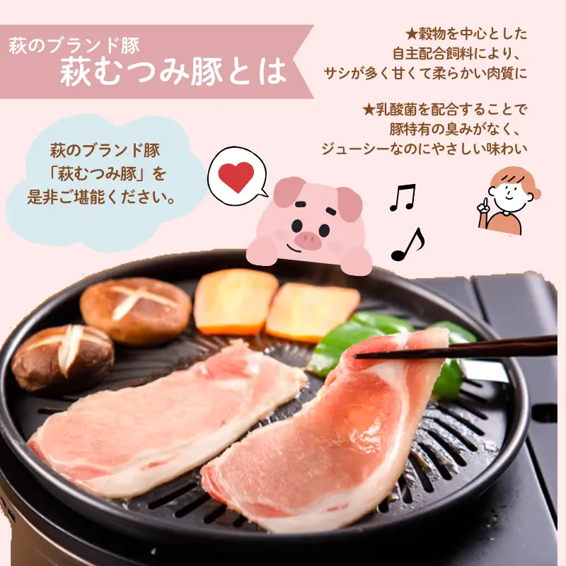 萩むつみ豚 食べ比べセット（小）
