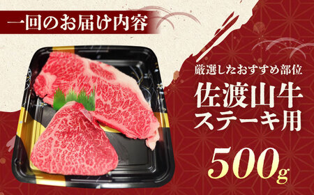 牛肉 ステーキ 【全6回定期便】【厳選！おすすめ部位】沖縄和牛 佐渡山牛 ステーキ肉 500g  BCBC006 牛肉