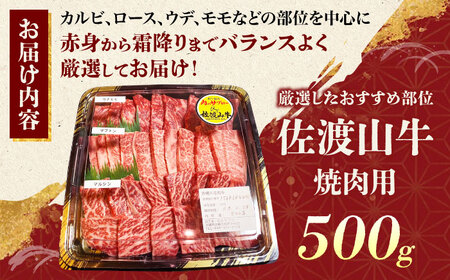 沖縄 牛肉 佐渡山牛 500g【厳選部位】焼肉用 冷凍 沖縄県産 牛肉 BCBC003
