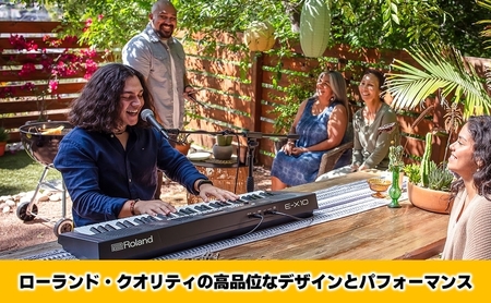 【12月上旬お届け】【Roland】61鍵ポータブルキーボード/E-X10【配送不可：離島】 キーボード 楽器 簡単 初心者 ポータブル 高品質 ローランド 浜松市