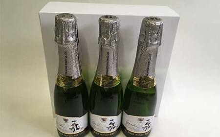 高畠 嘉スパークリング白 辛口 200ml 3本 F2Y-4258
