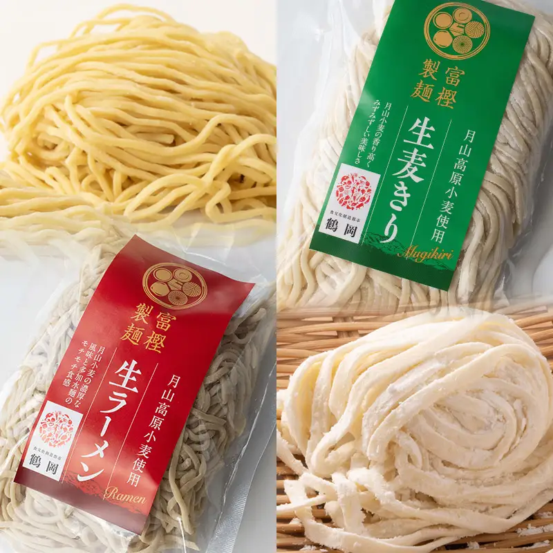 月山小麦 生麺セット K-731　有限会社 富樫製麺