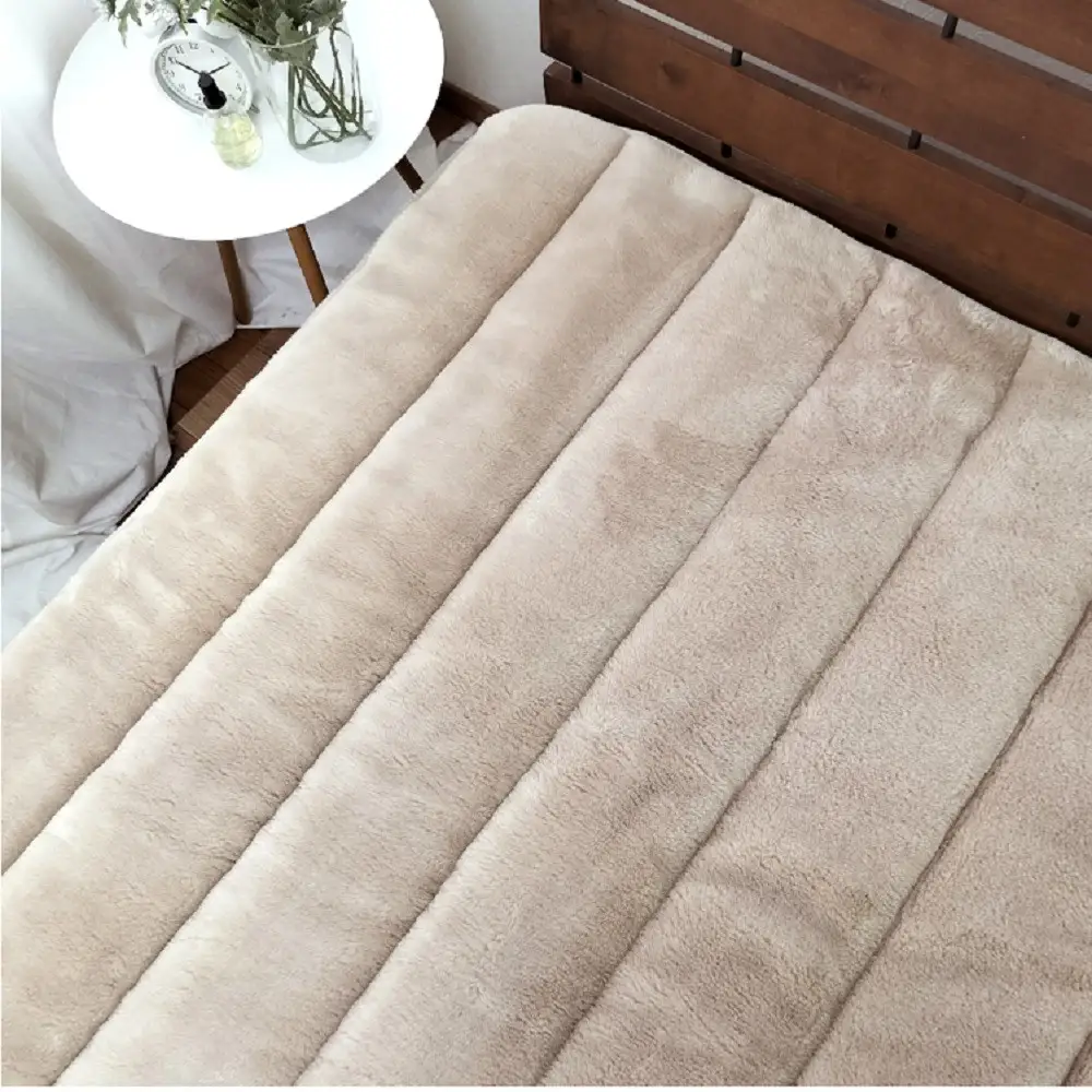 ［シングル］吸湿発熱あったかボリューム敷パッド 約100×205cm ベージュ1枚 HTP-40S-BE