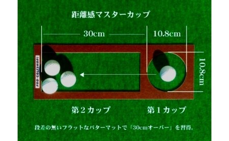 ゴルフ練習用・最高速EXPERTパターマット45cm×3mと練習用具（距離感マスターカップ、まっすぐぱっと、トレーニングリング付き）（土佐カントリークラブオリジナル仕様）【TOSACC2019】〈高知市共通返礼品〉